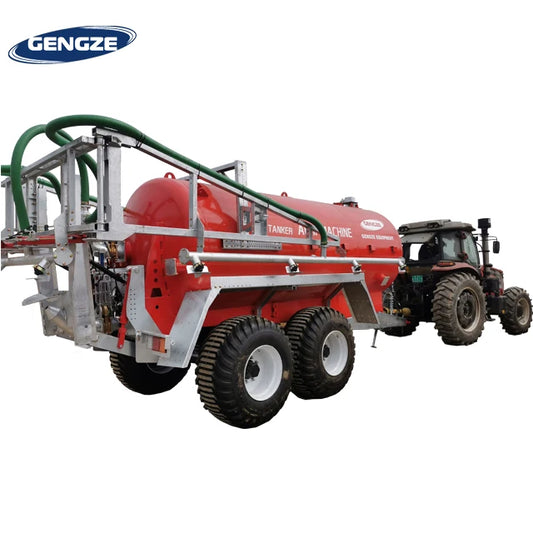 High Efficiency Tractor Towable Liquid Manure Tank Trailer Fertilizer Slurry Spreader For Grassland