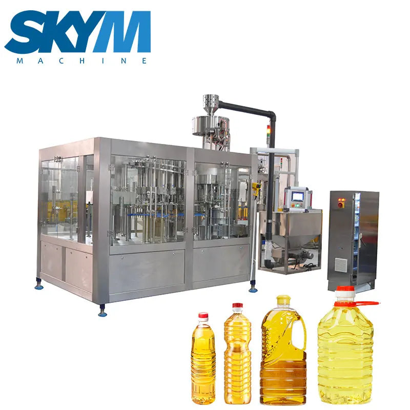 Full Automatic Sunflower Olive Edible Oil Filling Machine for Oil 500ml Cooking Oil Production Line