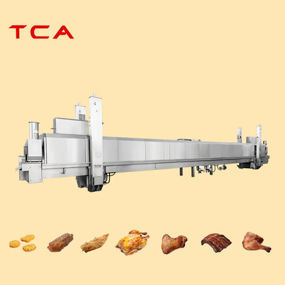 TCA Industrial baking oven tunnel type automatic tunnel type barbecue/chicken production line baking machine