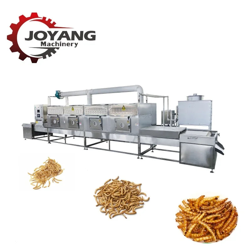 Commercial Microwave Dryer Oven For Insects Worms Dehydrator Machine For BSF Larvae