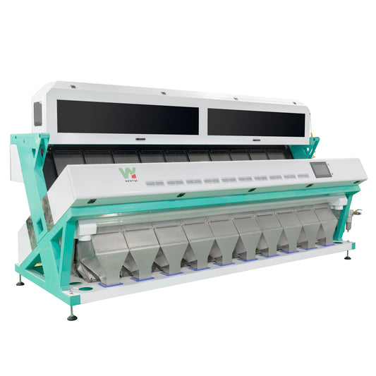 High Capacity 10 Chutes Rice Grain Color Sorter Machine Wheat Quinoa Sorting Machine For Rice Farm
