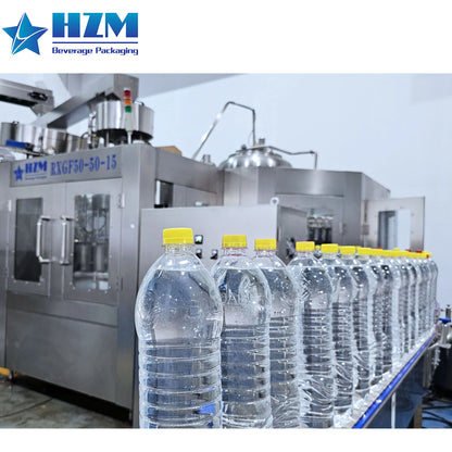 Complete Full Automatic 3 in 1 Plastic PET Bottle Pure Mineral Water Production Line Water Filling Machine