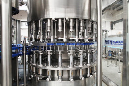 Fully automatic glass bottle washing filling capping packing machine