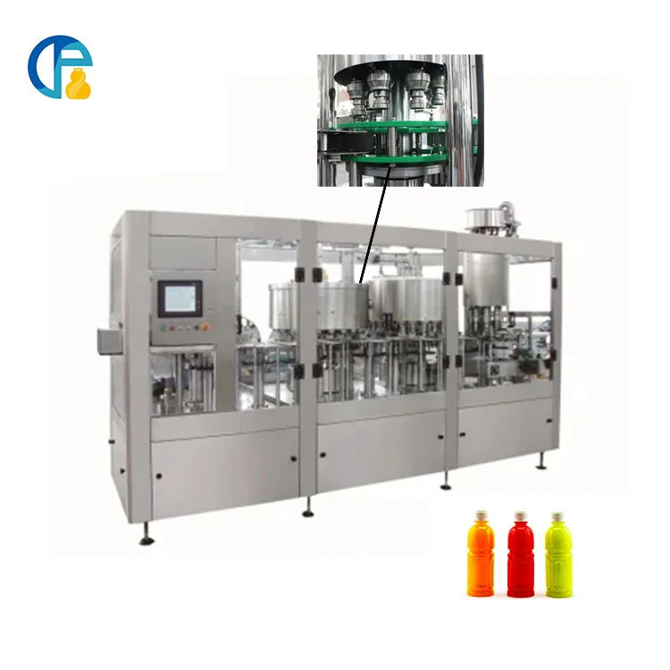 Complete Production Line Orange Fruit Beverage Pet Bottle Automatic Liquid Juice Bottling Making Filling Machine