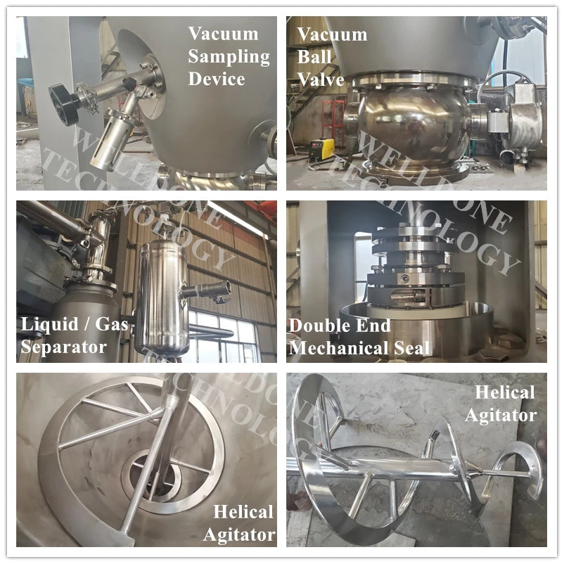 ZXHG Conical Vacuum Dryer / Nauta Conical Screw Dryer / Conical Ribbon Mixer Dryer (GMP Standard, Pharma Vacuum Dryer)