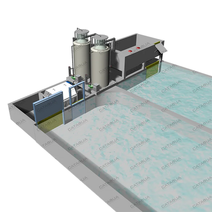 CATAQUA Raceway Tank RAS Recirculating Aquaculture Equipment Arowana Fish Farm Aquarium Systems
