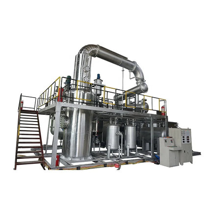Waste Black Engine Oil Recycle Machine Refining Lube Oil To Heavy Base oil Plant