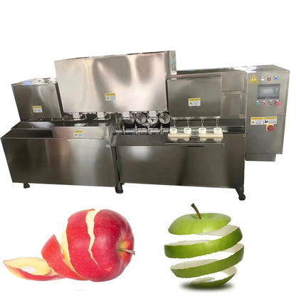 Automatic apple peeling coring slicing machine apple peel and core machine apple peeler corer slicer cutting machine