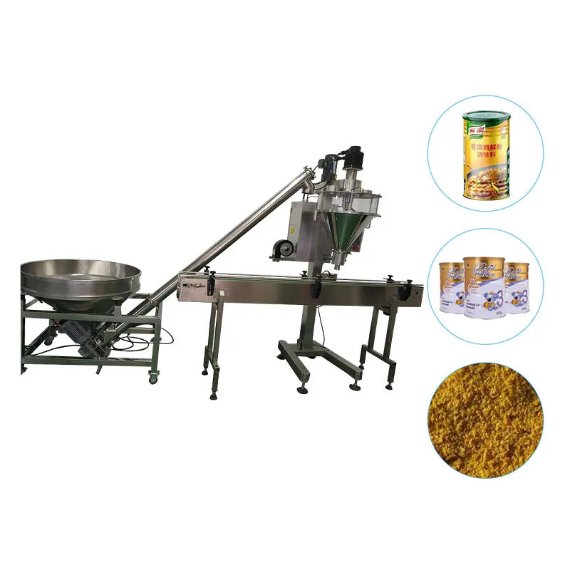 Automatic auger 1kg talcum powder filling machine in bottle