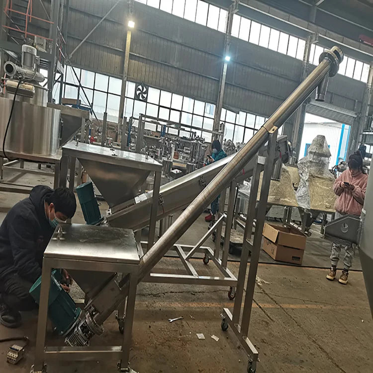 U screw conveyor cement coal ash shaftless screw conveyor