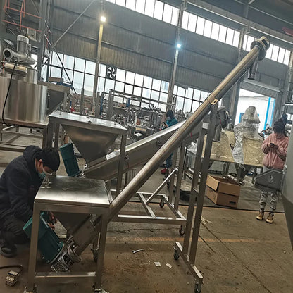 U screw conveyor cement coal ash shaftless screw conveyor