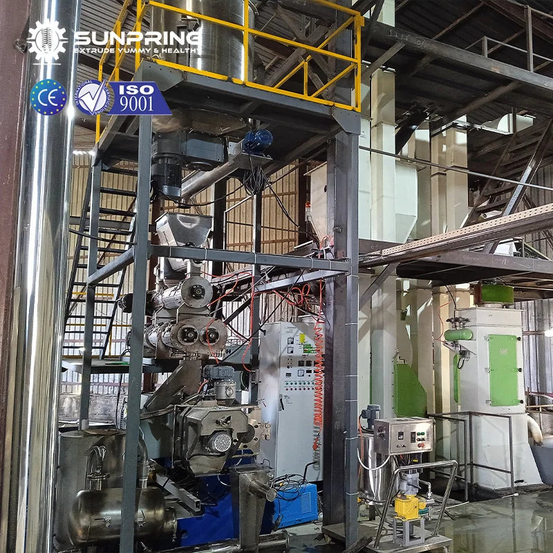 SunPring fish food extruder fish feed pelletizer floating fish feed extruder
