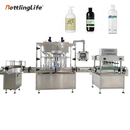 High speed automatic cosmetic filling machine body lotion filling and capping machine plastic bottle filling machine