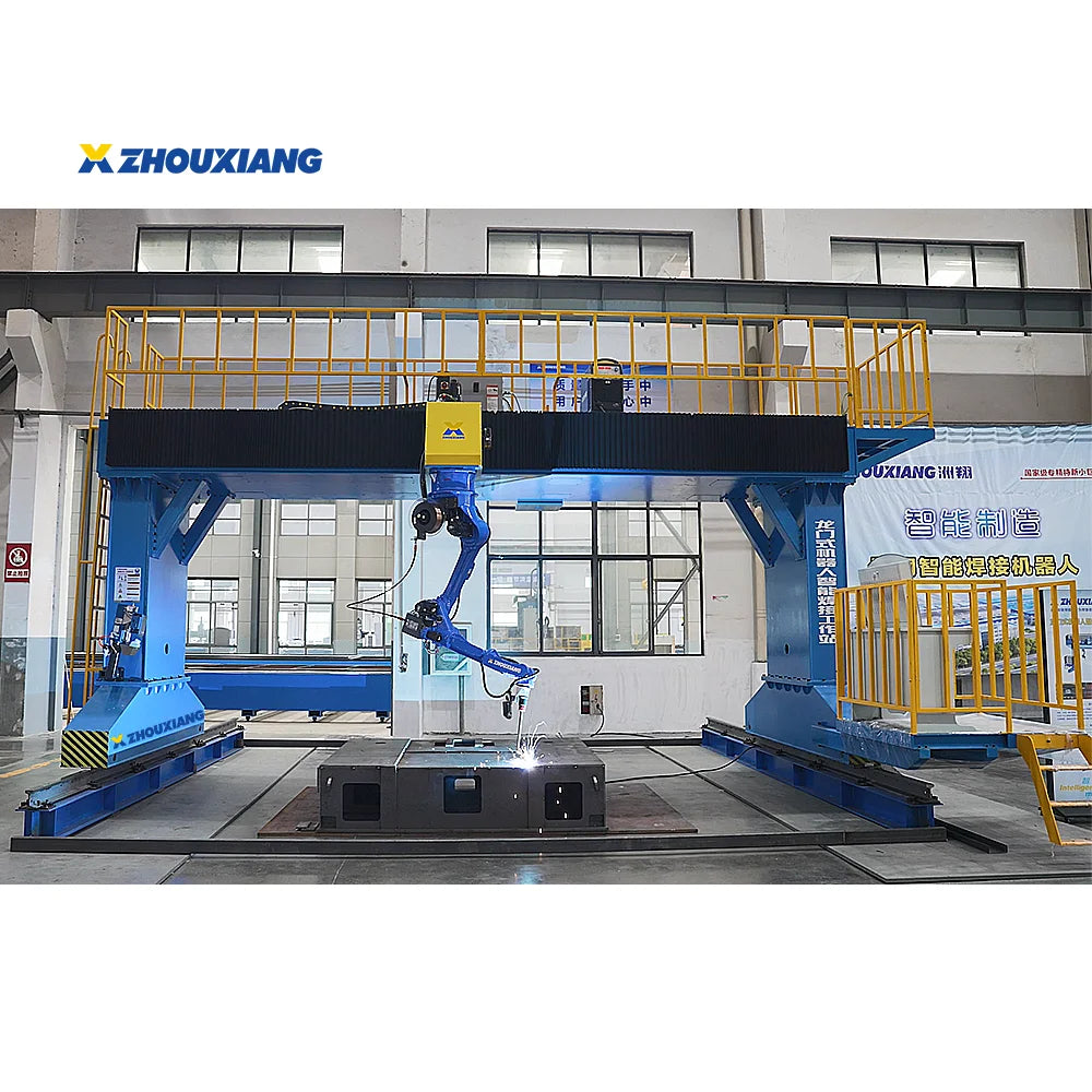 Cost-Effective Industrial Steel Structure Weld Robot Station Welding For H-Beam