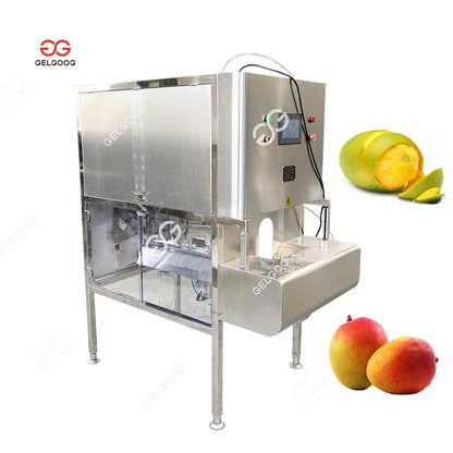 Automatic Fruit Mango Peeling And Slicing Cutting Machine Mango Peeler Electric Green Mango Peeling Machine