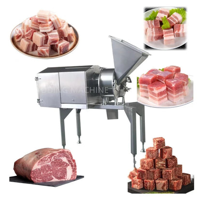 1000-1500kg/h frozen meat dicing machine chicken breast cubbing meat dicer machine beef cube cutter meat cutting machine price