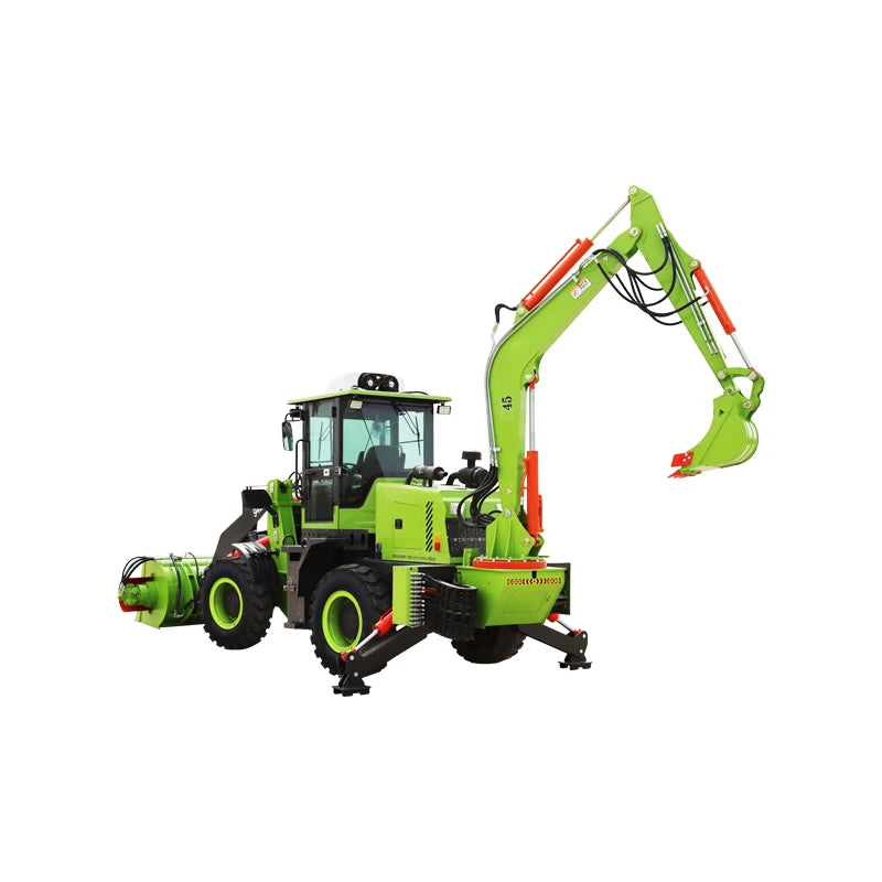 Free Shipping Bucket Loader Small Garden Tractor Hot Selling 4 Wheel Drive New Backhoe Loader Euro 5 Engine