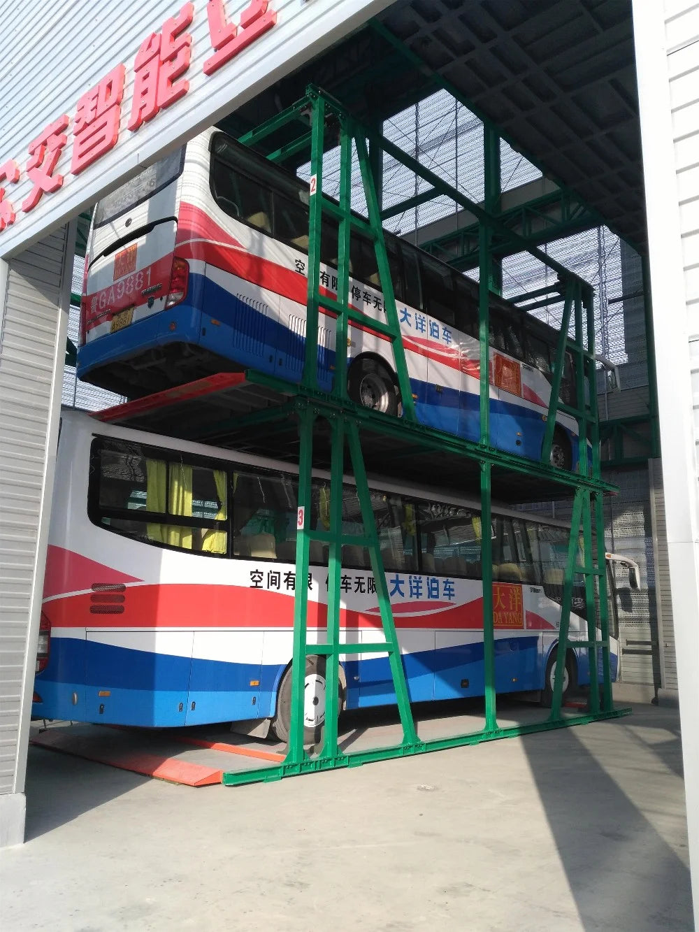 Automatic Machinery car lifts mechanical bus parking garage system with new energy charge