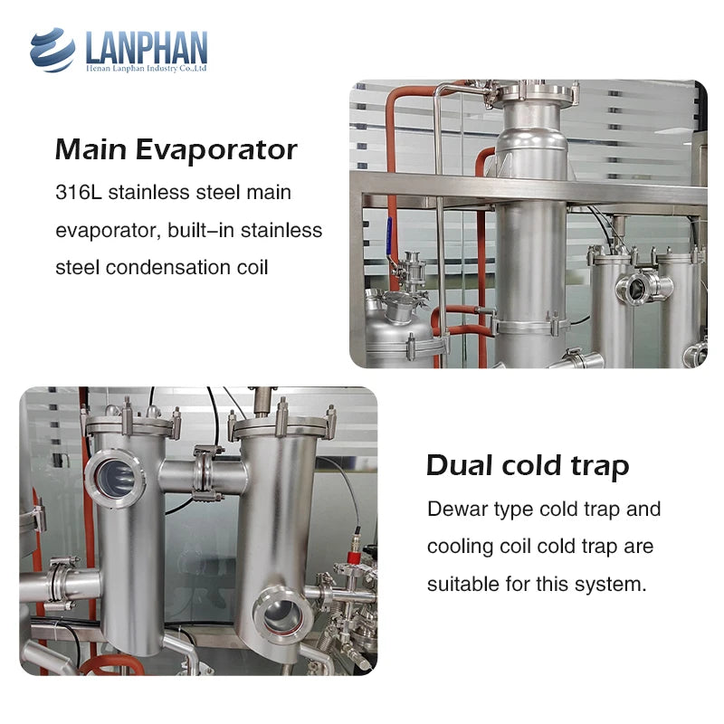 Wiped Film Evaporator Fatty Acid Molecular Distillation Equipment For Sale