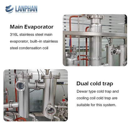 Wiped Film Evaporator Fatty Acid Molecular Distillation Equipment For Sale