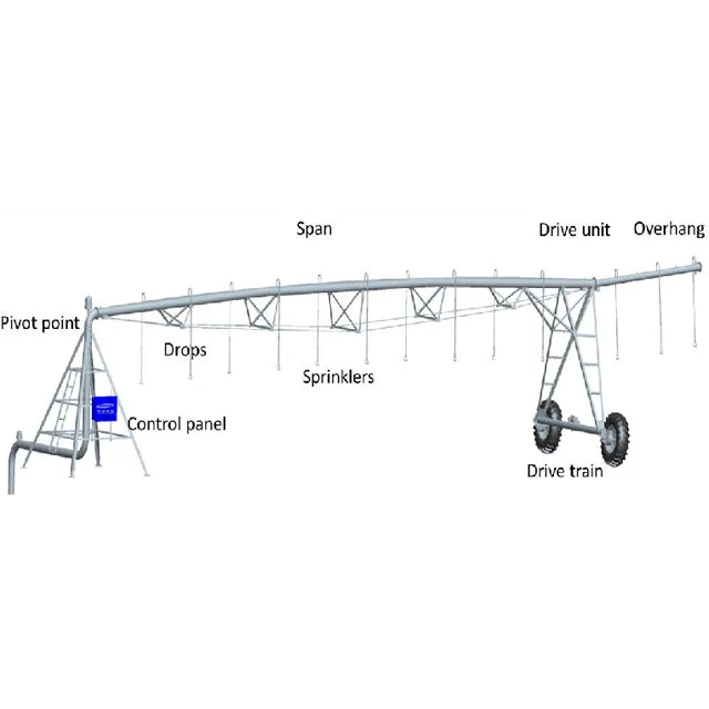 Agricultural Three Wheels Movable Pivots Sprinkler Center Pivot Watering Irrigation Equipment