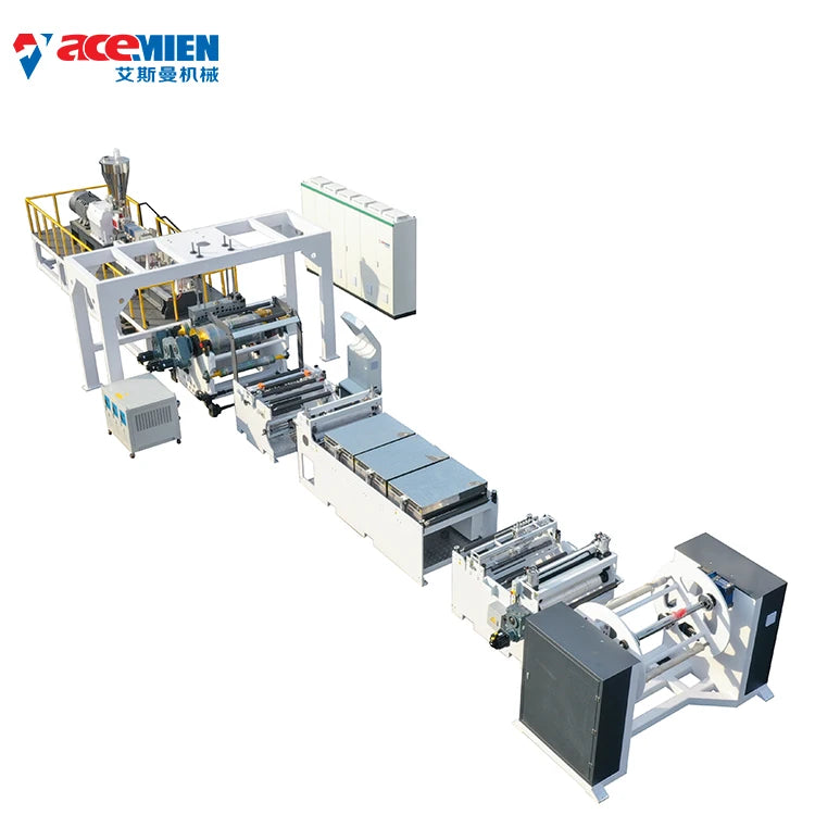 0.2mm-1mm PP PET PVC sheet making extruder machine production line for food packaging