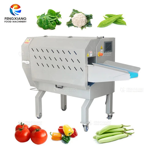 SUS304 Industrial Commercial Large Capacity Leaf Vegetable Tomato Broccoli Slicing Shredding Cutting Machine