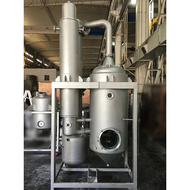 Stainless steel  oil evaporation equipment falling film vacuum concentrator evaporator