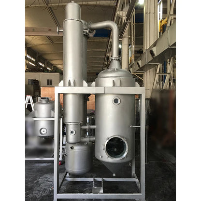 Stainless steel  oil evaporation equipment falling film vacuum concentrator evaporator