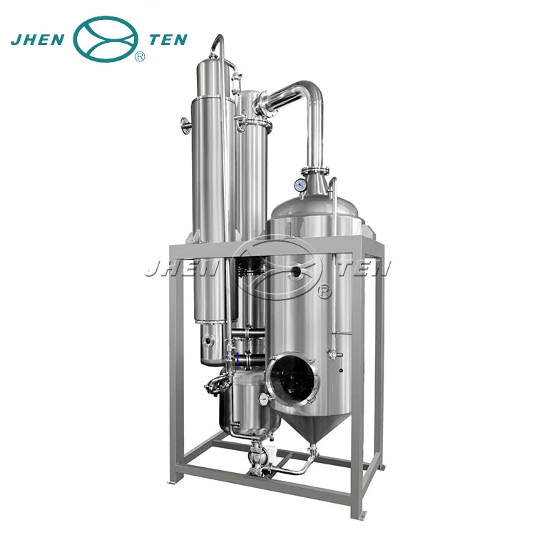 Stainless steel  oil evaporation equipment falling film vacuum concentrator evaporator