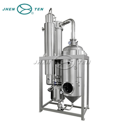 Stainless steel  oil evaporation equipment falling film vacuum concentrator evaporator