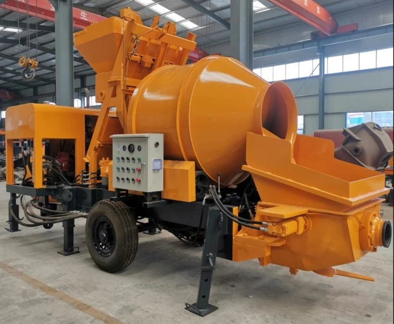 Fully hydraulic power Diesel Cement Mini Concrete Pump With Mixer Price For Construction Works For Sale for building