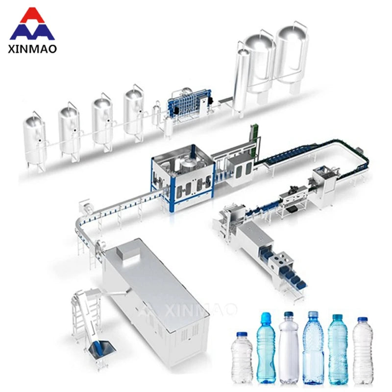 New Mineral Drinking Water Automatic Bottling Plant Line Filling Bottle Water Making Machine