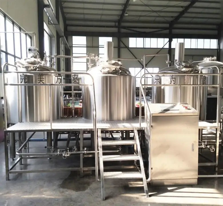 Rainbow 2/3/4 vessels mini brewery equipment 5HL brewhouse 500l mash tank mash tun for sale