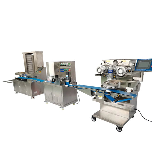 Bakery Equipment Automatic Fig Roll Chocolate Cookies Encrusting Making Machine Production Line
