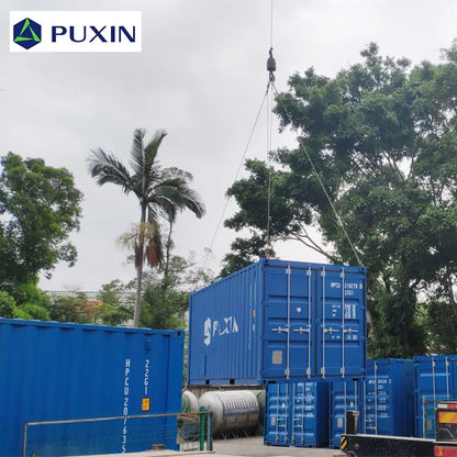 PUXIN 20FT Complete Bio Gas Plant Bio Digestor System to Get Biogas Electricity and Fertilizer from Livestock manure