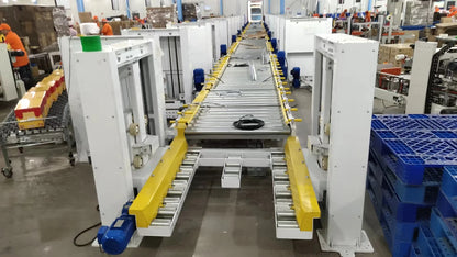 pallet conveyor systems with Pallet Ground Lifter for pallet checkpoints for maximising productivity in the facility
