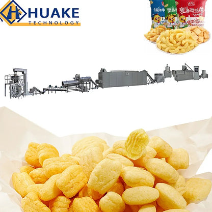 Snacks flakes food machine puff corn extruder snack food machinery extruder for snack food making machine