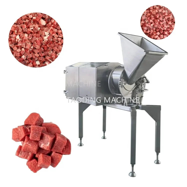 1000-1500kg/h frozen meat dicing machine chicken breast cubbing meat dicer machine beef cube cutter meat cutting machine price