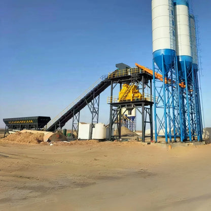 Fully automatic Capacity 25 30 50 60 100 120 180 cbm hr complete Ready mix Concrete Batching Mixing Plant system