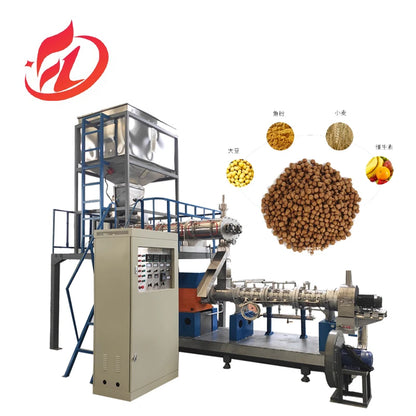 Factory Price fish food production extruder machine floating stainless steel fish feed pellet production line