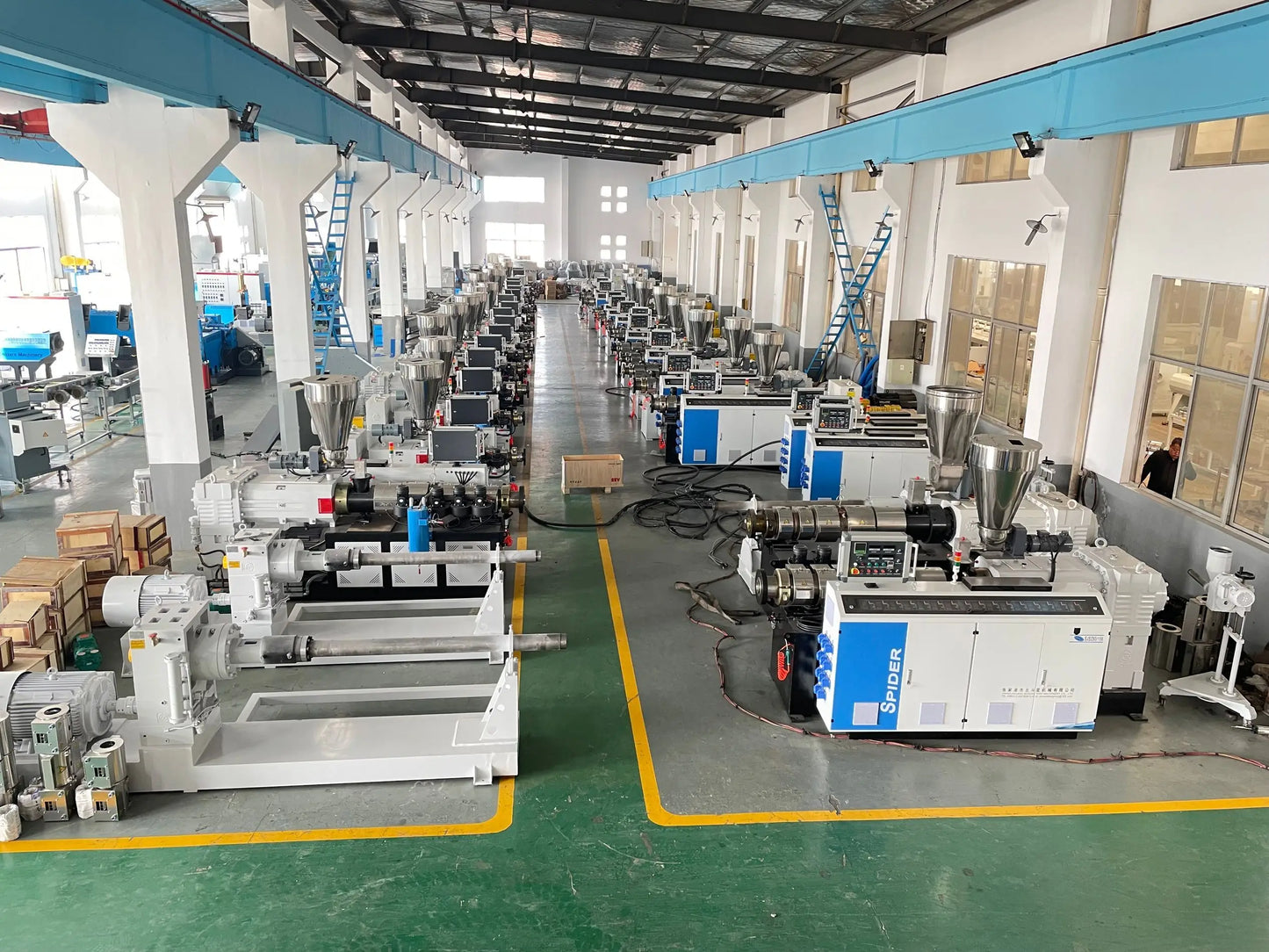 high quality SJSZ 45/51/55/65/80/92 double screw conical extruder