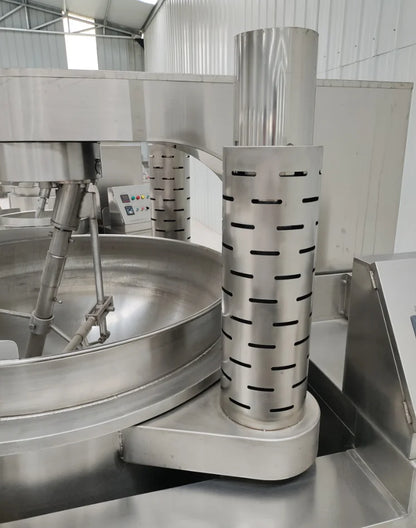 Good quality multi-claws planetary jacketed kettle automatic gas heating frying machine with mixer commercial granule fryer