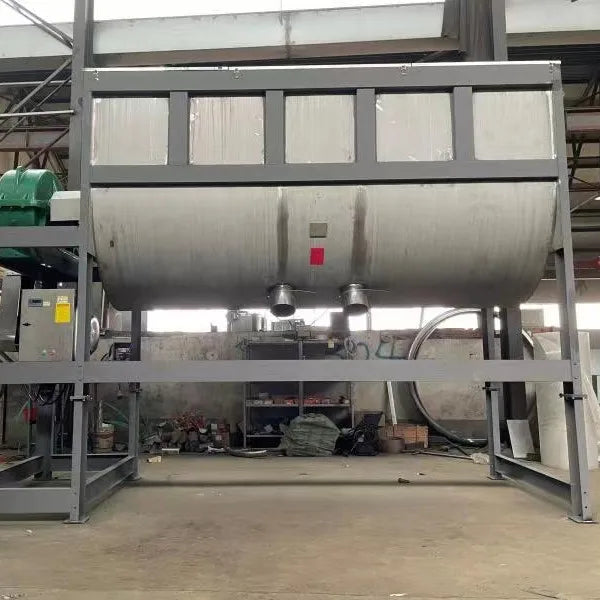 WLDH starch sugar spice coffee food powder with vacuum heating system ribbon blender mixer