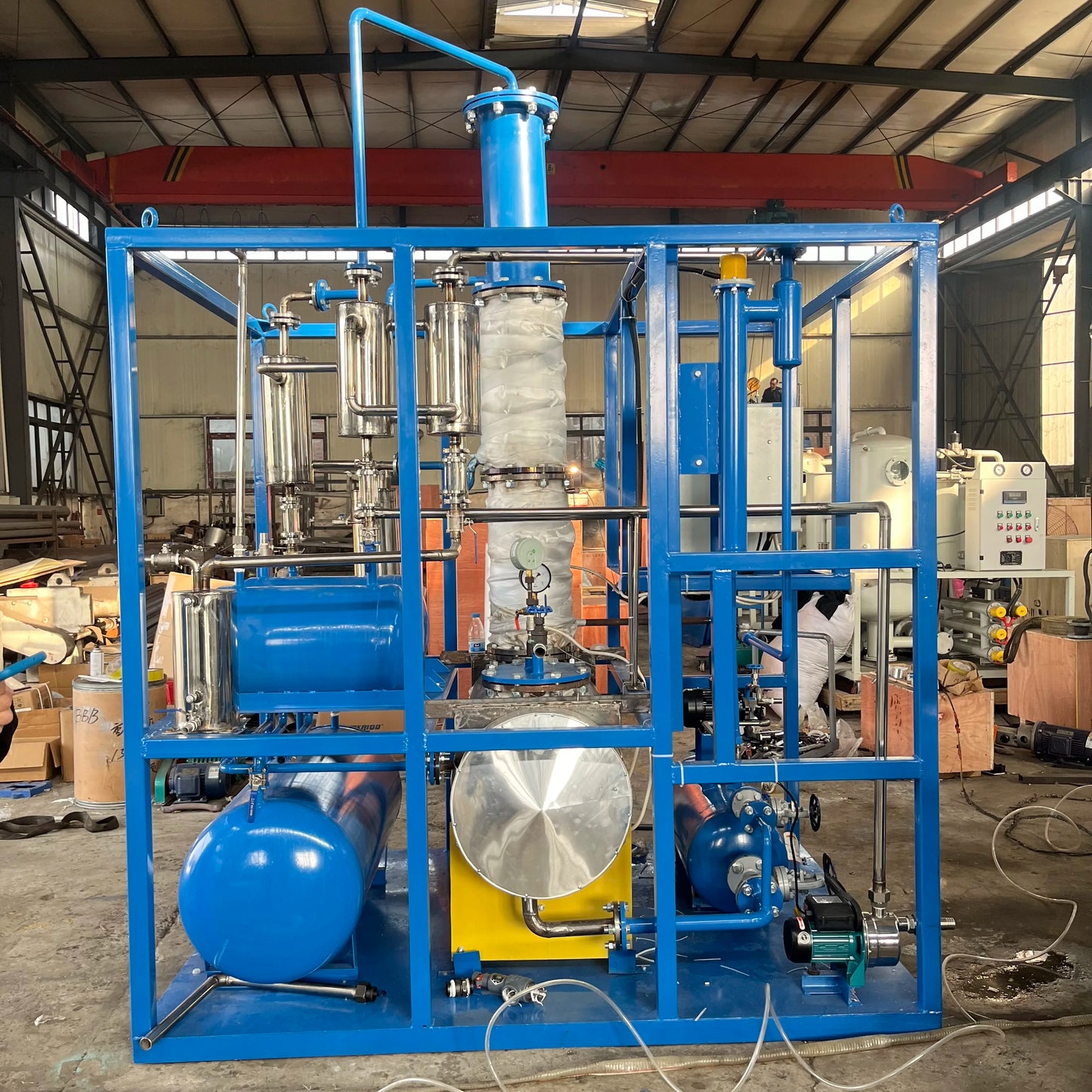 clean black engine oil machine oil to fuel distillation machine oil distillation equipment