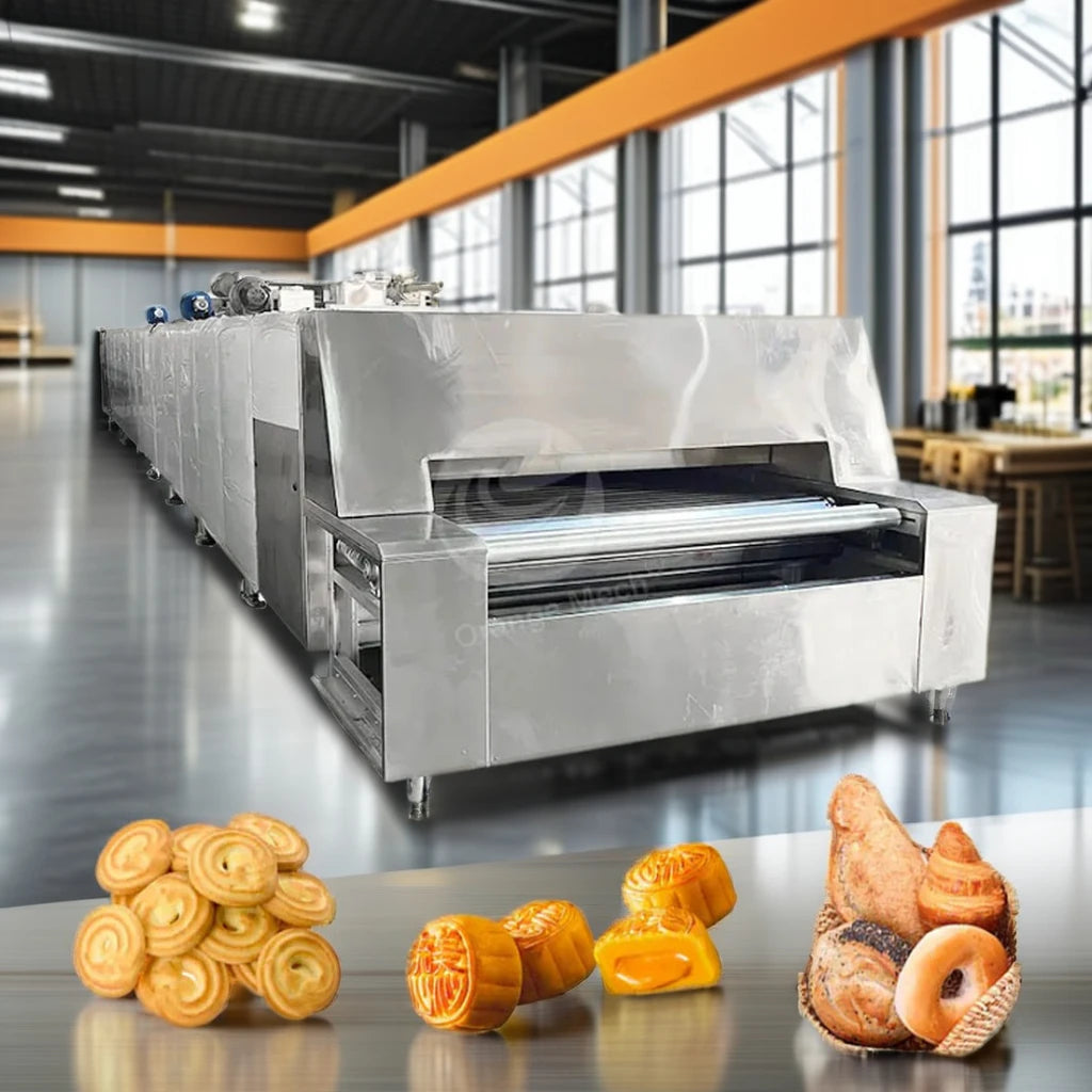 high temperature tunnel oven stainless steel industrial gas cookie bakery tunnel oven from baking oven manufacturer