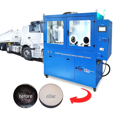 2024 Hot selling visible catalytic converter dpf filter cleaning machine diesel particulate filter cleaner