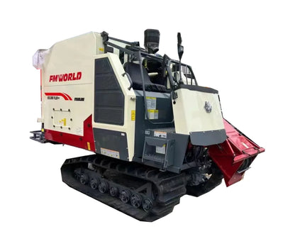 In stock 99% new Fmworld Ruilong Plus WorldBrand 4lz-6.0p Mini RiceSoybean Combine Harvester