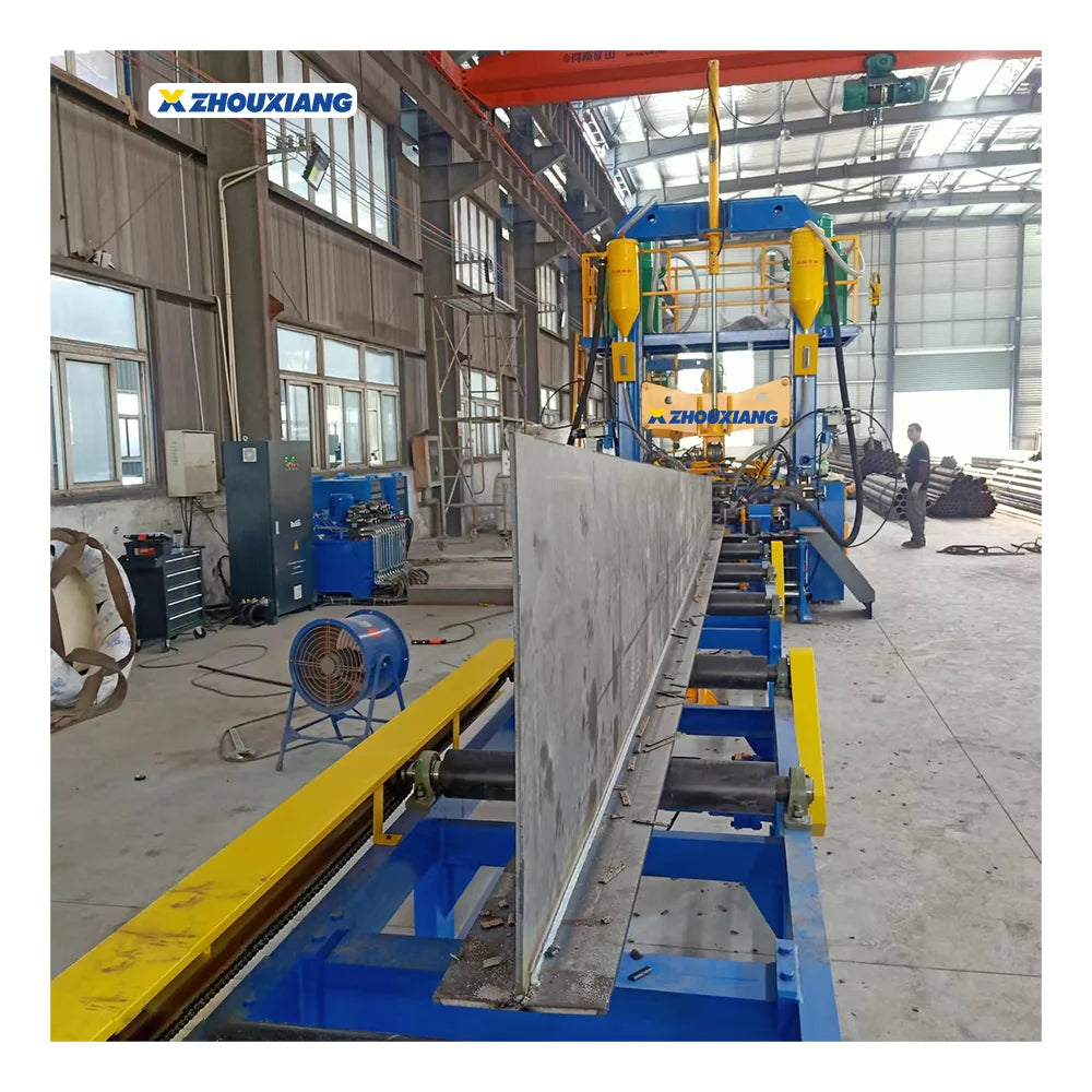 H Beam Gantry Type Metal Welding Straightening Machine-Auto For Steel Structure Production Line