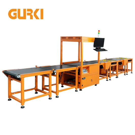 GURKI Customized Mail Sorting Machine / Parcel Sorting System / Cross Belt Sorting Conveyor for express with DWS